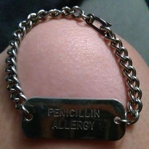 Medical alert bracelet Penicillin Allergy